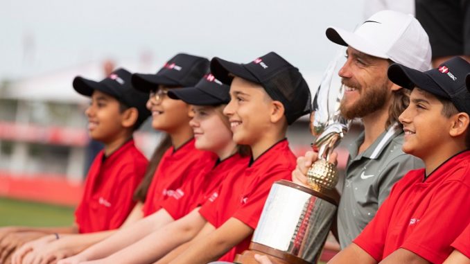 Tommy Fleetwood with Future Falcons