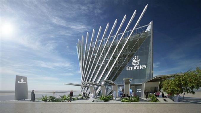 Emirates pavillion at Dubai World Expo 2020