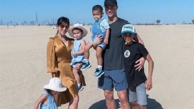 Ronaldo with family