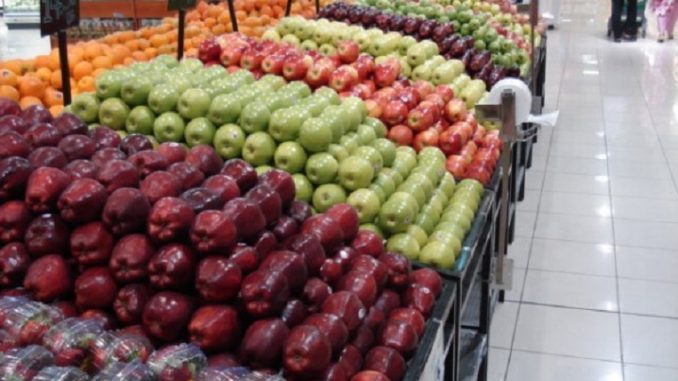 fruits apples supermarket shop foodstuffs