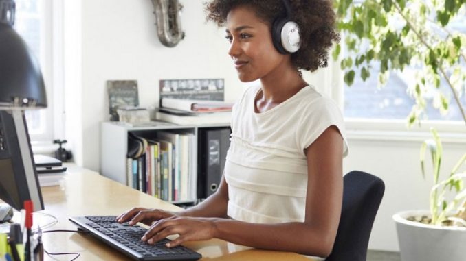 music at worl laptop job