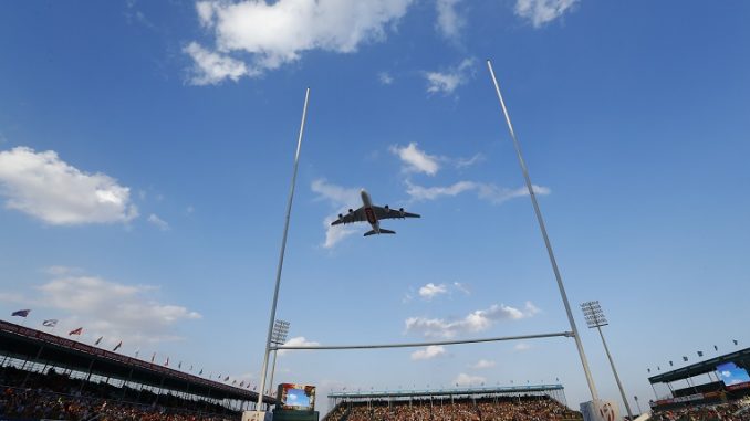 rugby flypast a 380
