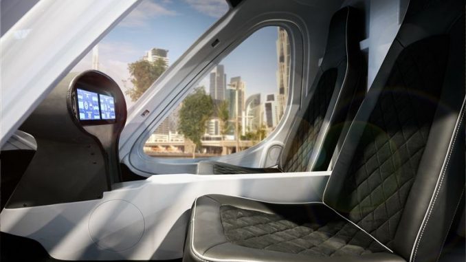 volocopter drone driverless autonomous air taxi inside